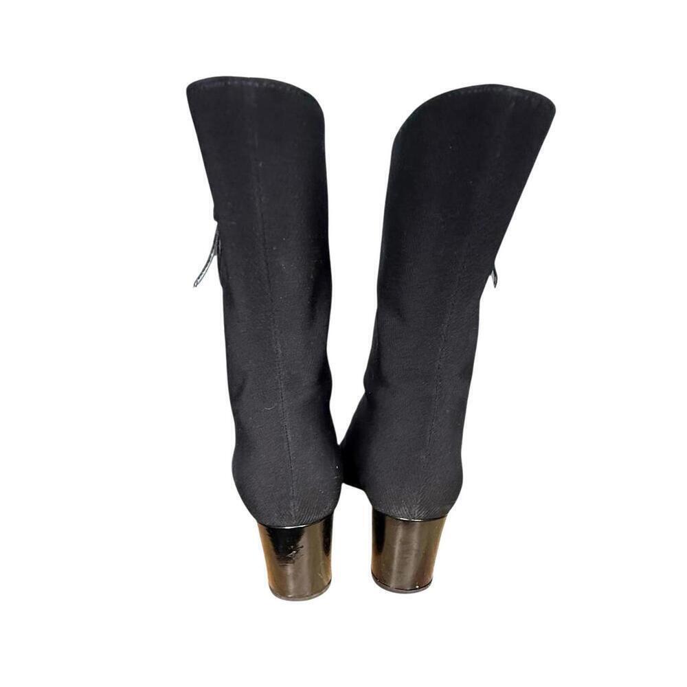 ****Stuart Weitzman Women’s Heel Ankle Boots 6M Black Side Zipper - Picture 5 of 7